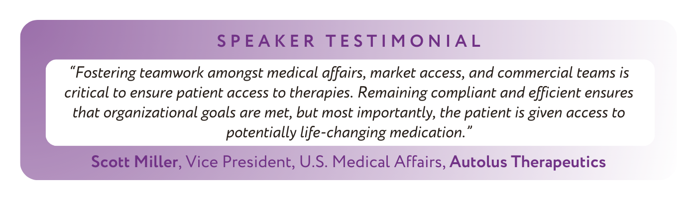 Cell & Gene Therapy Medical Affairs Summit - Autolus Therapeutics - Speaker Testimonial - Scott Miller